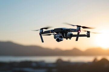 Fototapeta na wymiar drone in mid-flight