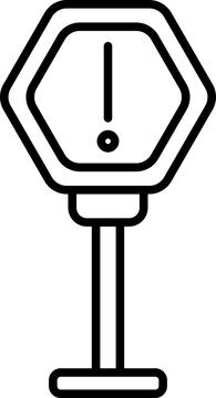 recommend clip art: Sign board in black line art.