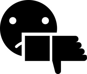 B&W negative comment sign or symbol.