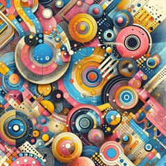 Obraz premium Abstract background with circles