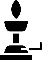 Laboratory or bunsen burner icon.