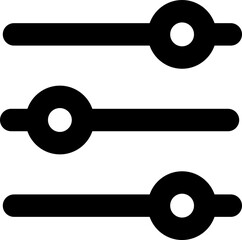 Controller or slider icon in line art.