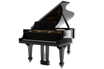 Black grand piano musical instrument