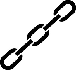 Isolated icon of link flat style.