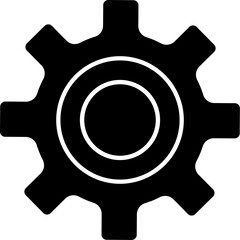 Isolated illustration of a cogwheel.