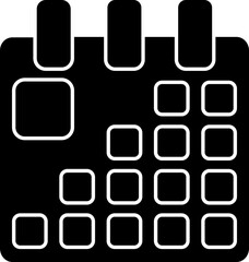 Vector illustration of calendar icon or symbol.