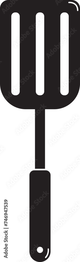 Poster isolated spatula icon or symbol.