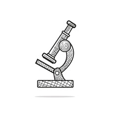 microscope icon vector illustration