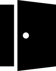 Vector illustration of door icon.