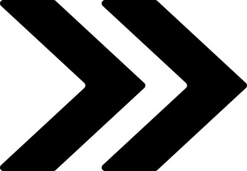 Vector illustration of double chevron icon.