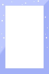 a blank white paper with snowflakes on it