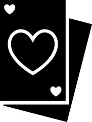 Playing card sign or symbol.