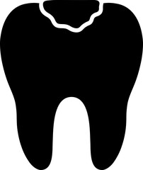 Vector illustration of cavity icon.