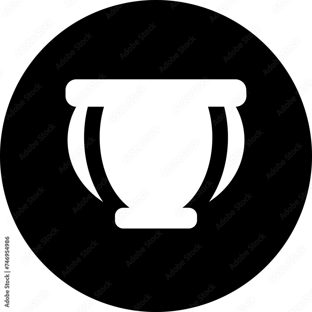 Sticker Flat style tabla icon in b&w color.