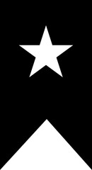 Isolated garland icon in B&W color.