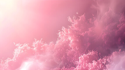 pink and white clouds