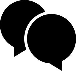 Speech bubble icon or symbol.