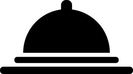 Cloche icon or symbol in b&w color.