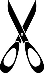 Illustration of scissor icon in flat style. - obrazy, fototapety, plakaty
