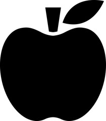 Flat style apple icon or symbol.