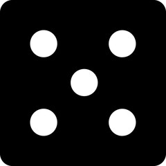 Vector illustration of dice in flat style.