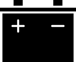 Flat style battery icon or symbol.  