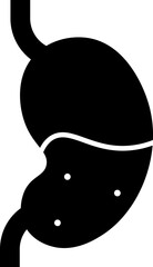 Vector illustration of stomach icon.