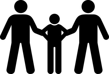 People arrested or catch criminal icon in b&w color.