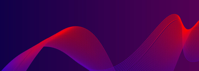 3D modern black, red, and blue futuristic abstract geometric background. Vector illustration wide black banner with red and blue diagonal lines. vector illustration 