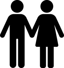 Vector illustration of couple.