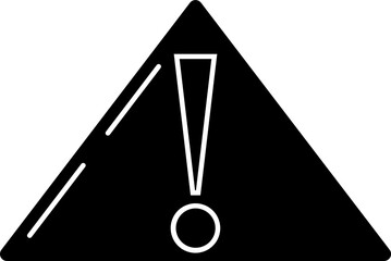 B&W danger or error icon.