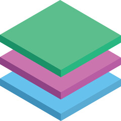 File layer icon in 3d style.