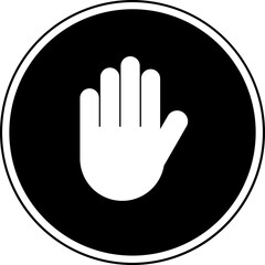 Obraz premium Vector illustration of stop symbol.