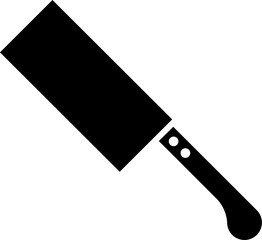 Illustration of cleaver icon.