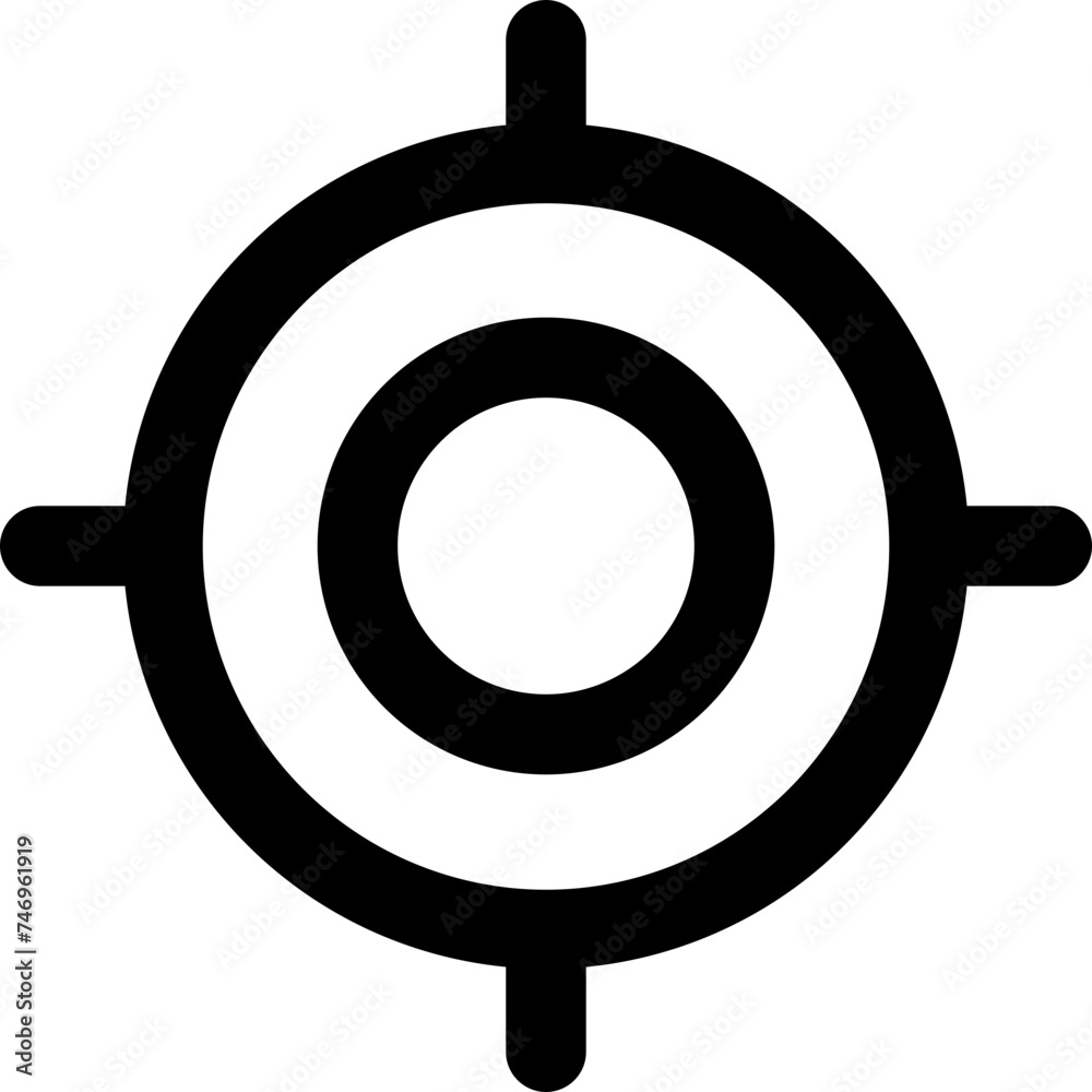 Canvas Prints Vector illustration of target icon.