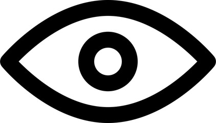 Vector illustration of eye or vision icon.