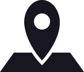 Map Navigation glyph icon or symbol.