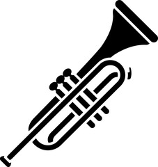 Vector illustration of trumpet icon. © Abdul Qaiyoom