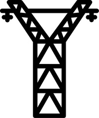 Power transmission icon or symbol.