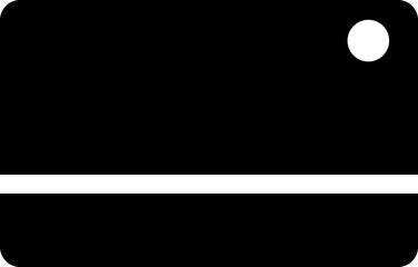 Vector illustration of credit or debit card icon.