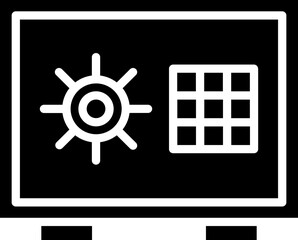 Flat style safe icon or symbol.