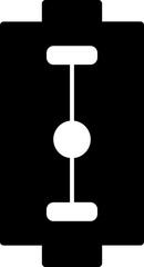 Vector sign or symbol of blade in flat style. 
