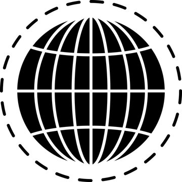 Global connection icon or symbol.
