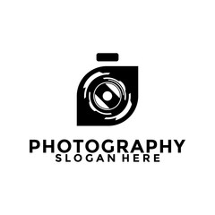 Photography logo vector, Lens Camera Photography logo template