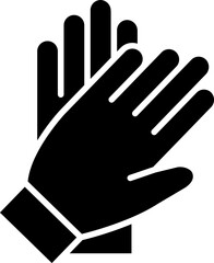 Vector illustration of gloves icon. - obrazy, fototapety, plakaty