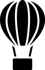Air balloon icon in flat style.