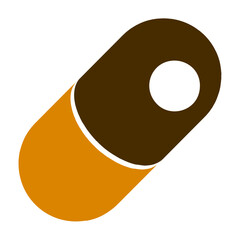 3D illustration of capsule icon.