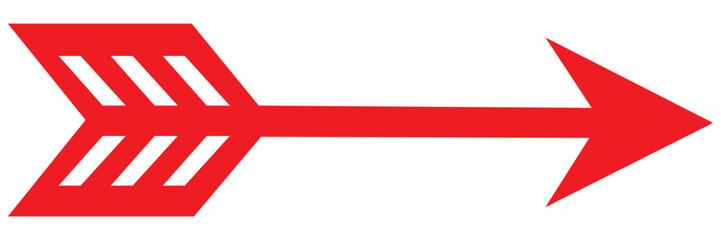 Straight long arrow vector icon