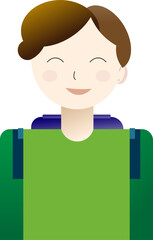 A STUDENT LOOK HAPPY