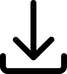 Vector illustration of download icon or  symbol.